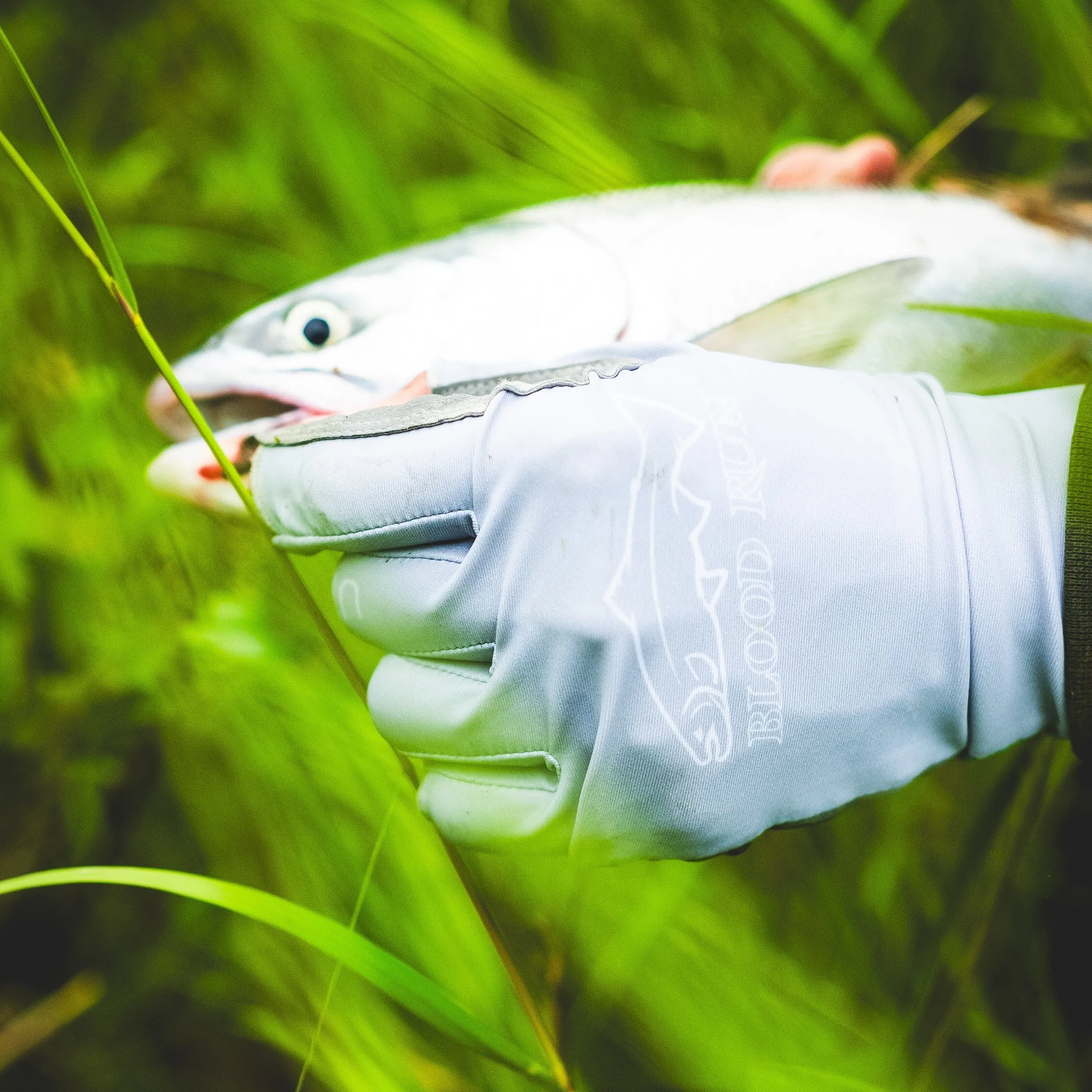 43 NORTH STEEL GRAY UPF50  FISHING GLOVES