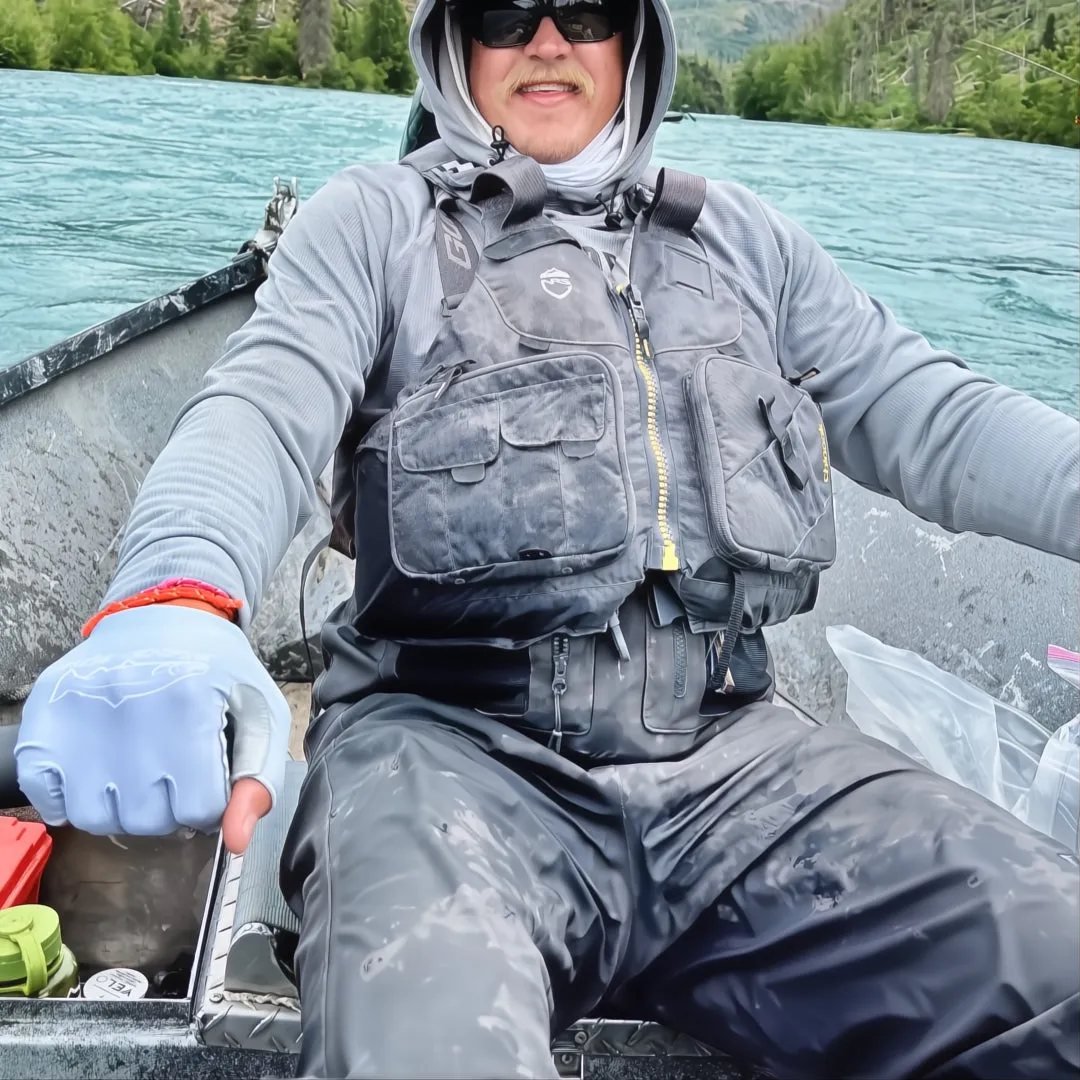 43 NORTH STEEL GRAY UPF50  FISHING GLOVES