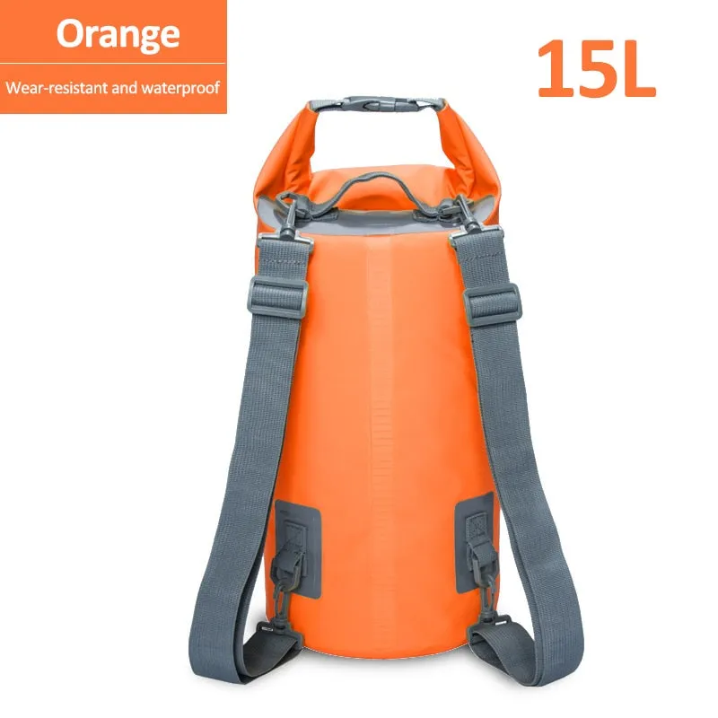 5L/15/30L Outdoor PVC Waterproof Dry Backpack Water Floating Bag Roll Top Sack
