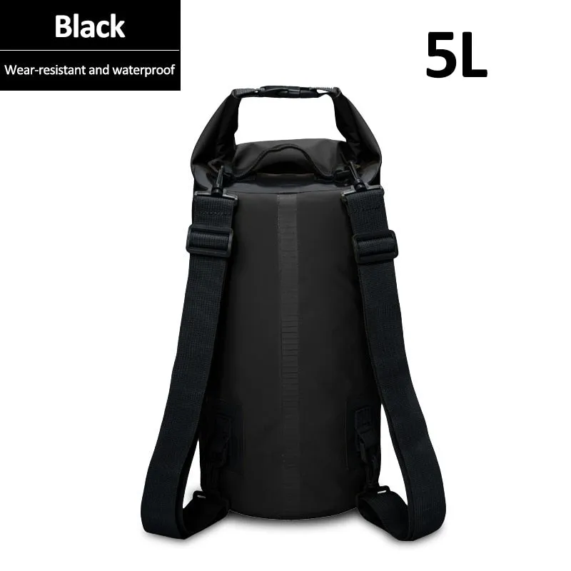 5L/15/30L Outdoor PVC Waterproof Dry Backpack Water Floating Bag Roll Top Sack