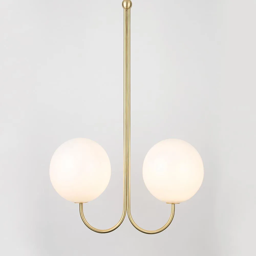 Angle ceiling mounted pendant - double