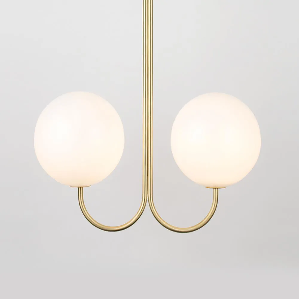 Angle pendant - double