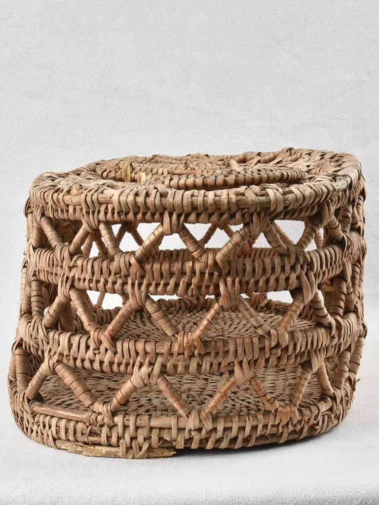 Antique French fishing basket 25½"