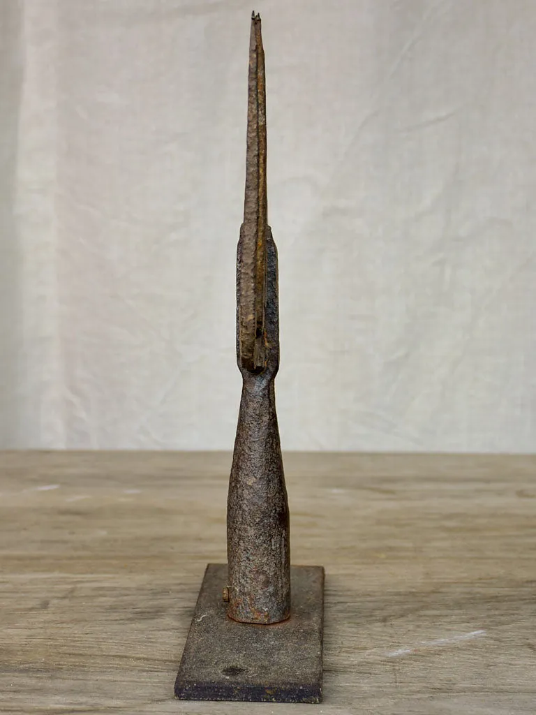 Antique wrought iron fishing spear
