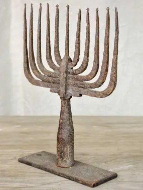 Antique wrought iron fishing spear