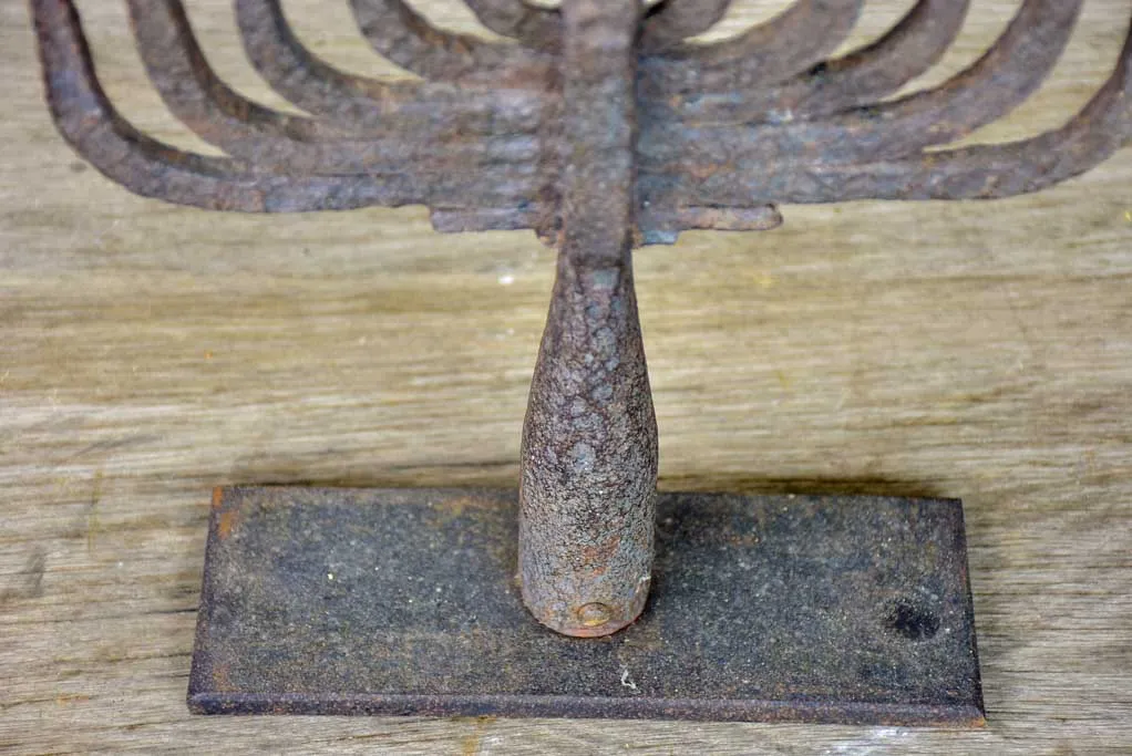Antique wrought iron fishing spear