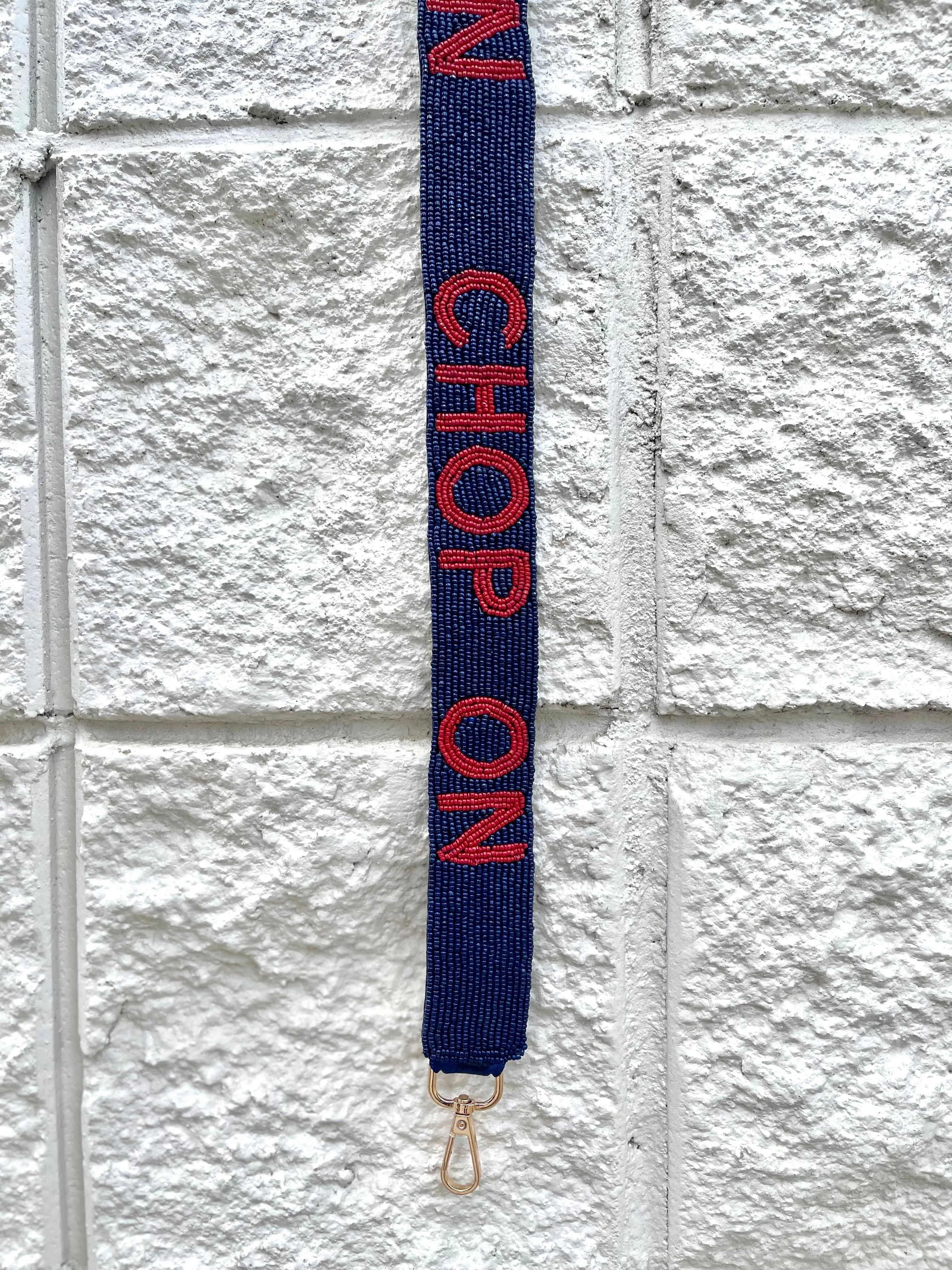 Atlanta Braves Beaded Purse Strap