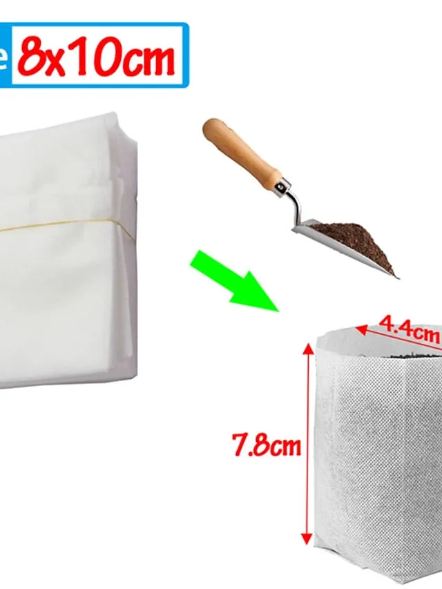 Biodegradable Nonwoven Fabric Nursery Plant Grow Bags Seedling Growing Planter Planting Pots Garden Eco-Friendly Ventilate Bag