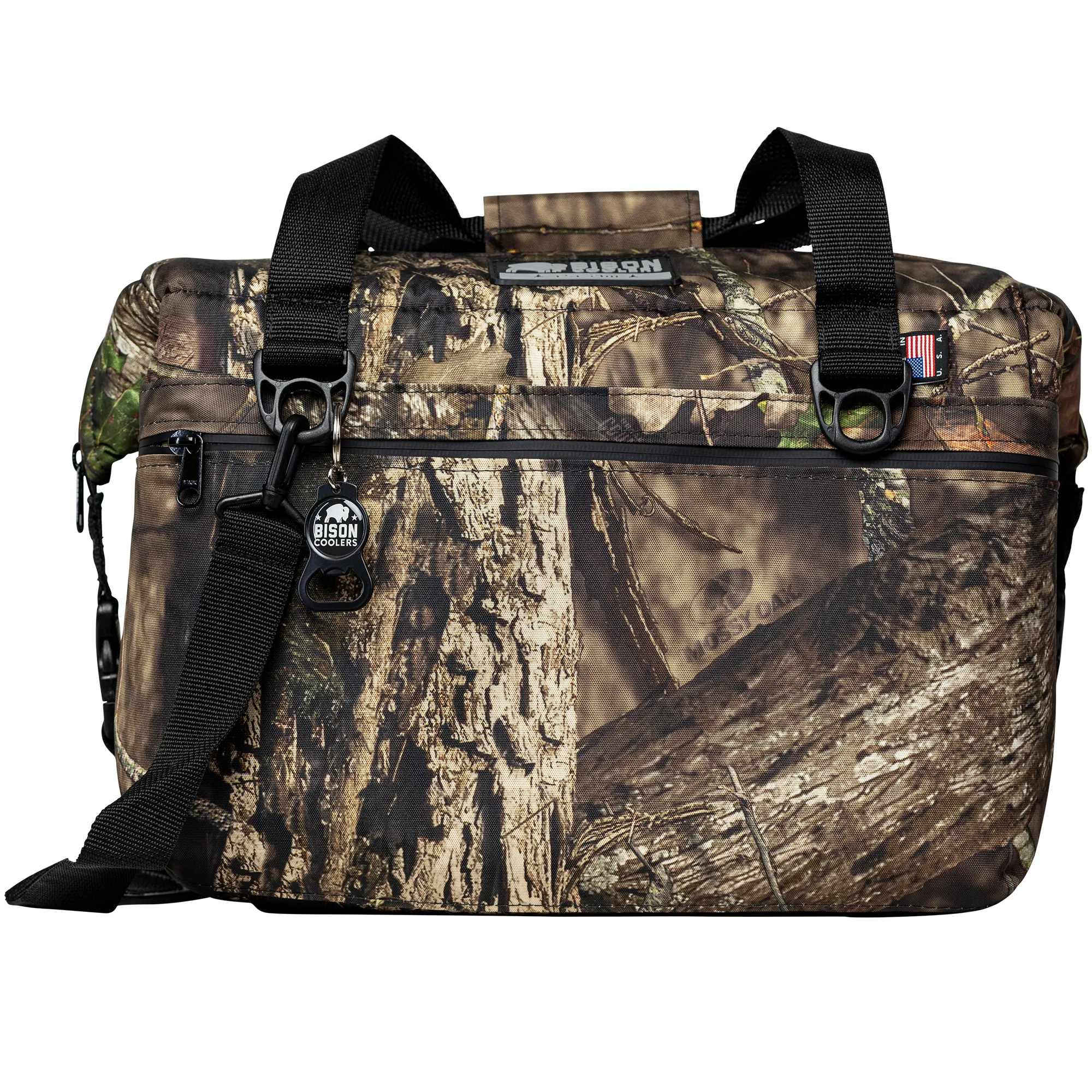 Bison 24 Can - Mossy Oak Camo SoftPak Cooler