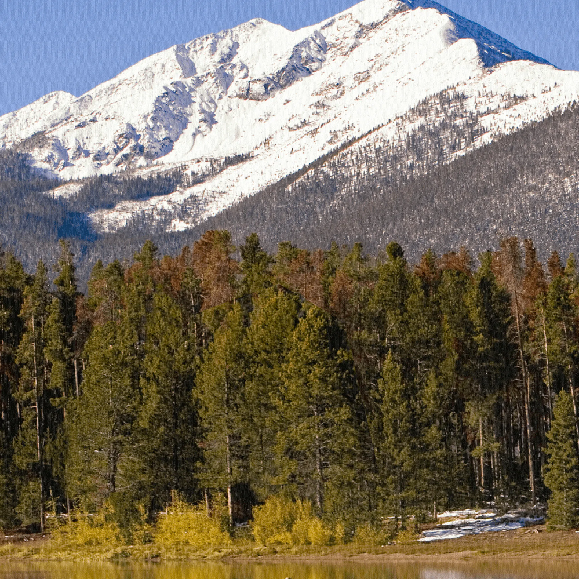 Colorado Lake Canvas Wall Art