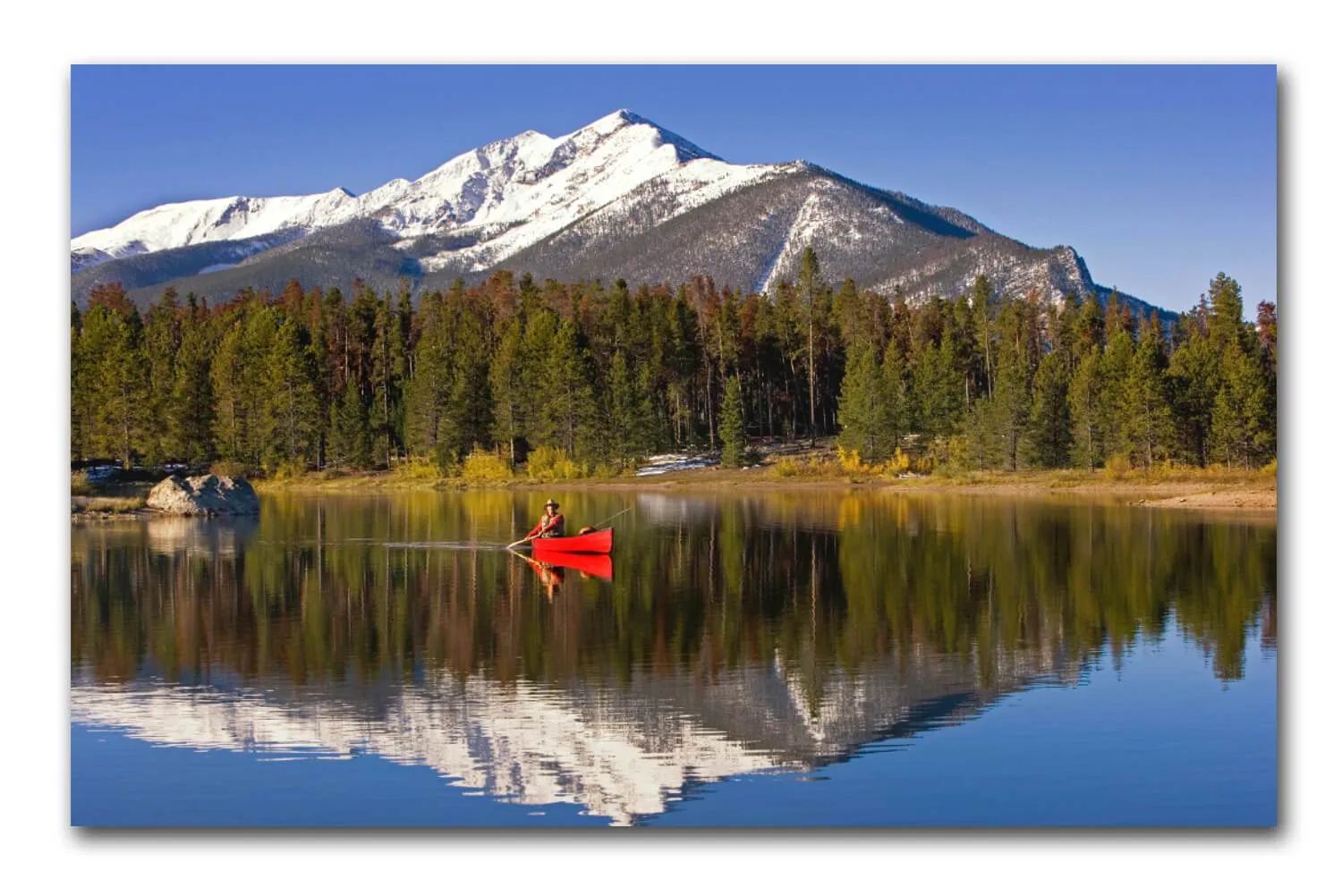 Colorado Lake Canvas Wall Art