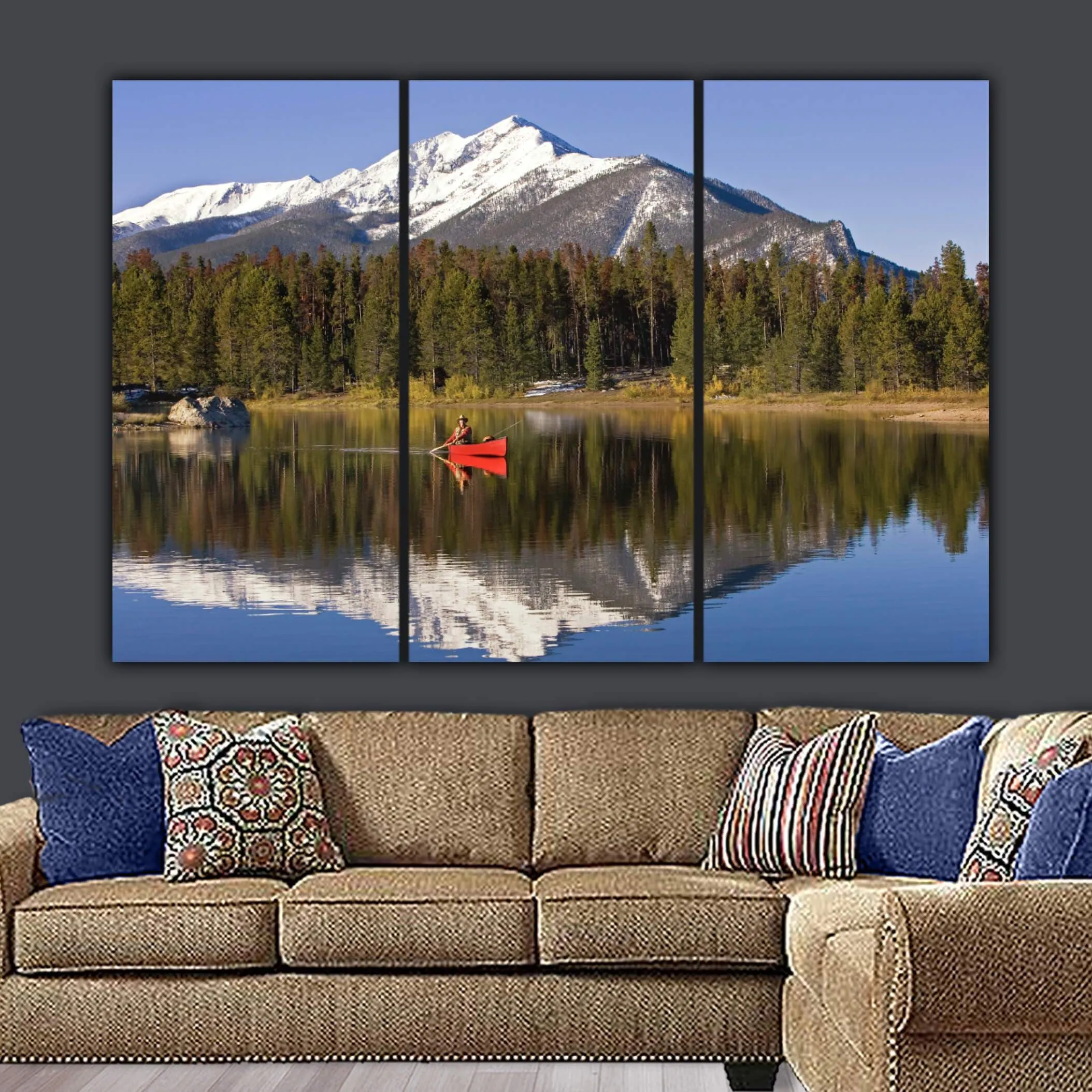 Colorado Lake Canvas Wall Art