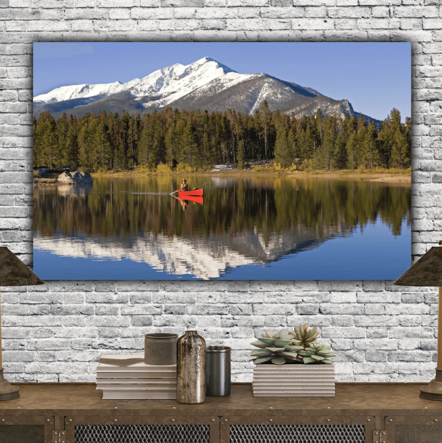 Colorado Lake Canvas Wall Art