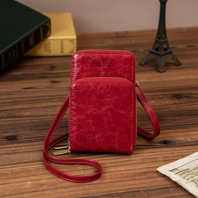 Colorful Cellphone Use Card Holder Shoulder Bag for Women