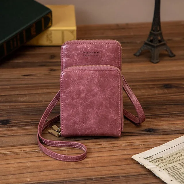 Colorful Cellphone Use Card Holder Shoulder Bag for Women