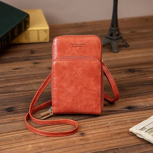 Colorful Cellphone Use Card Holder Shoulder Bag for Women