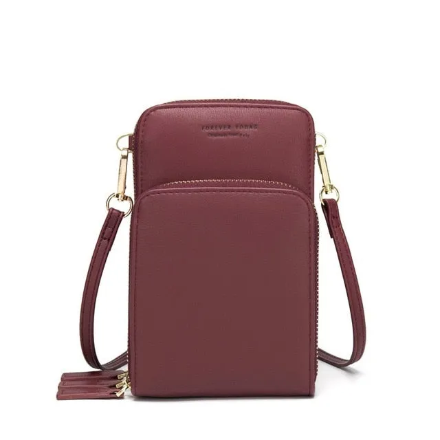 Colorful Cellphone Use Card Holder Shoulder Bag for Women