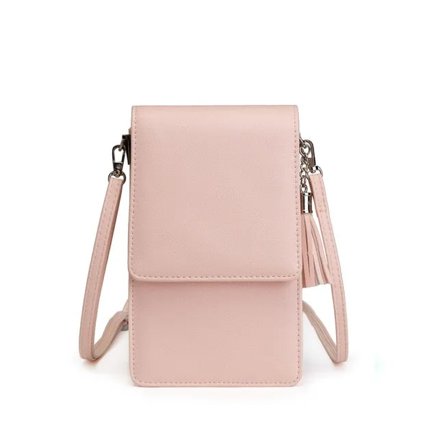 Colorful Cellphone Use Card Holder Shoulder Bag for Women