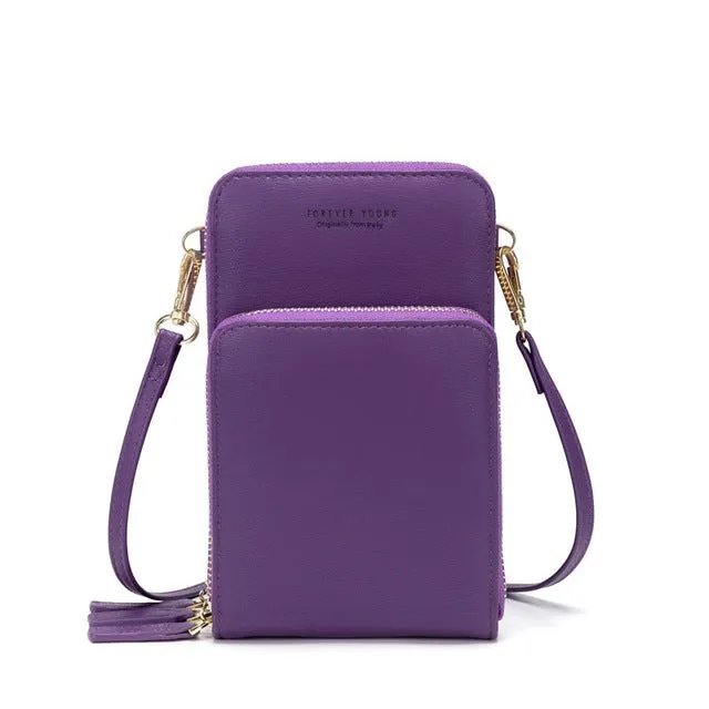 Colorful Cellphone Use Card Holder Shoulder Bag for Women