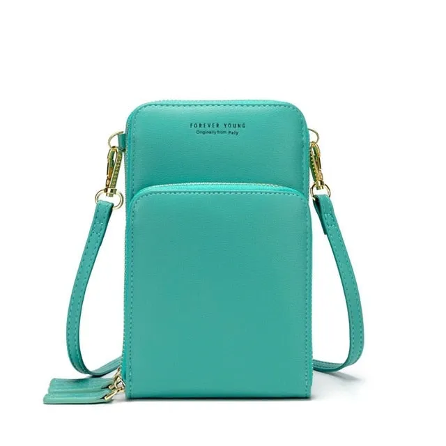 Colorful Cellphone Use Card Holder Shoulder Bag for Women