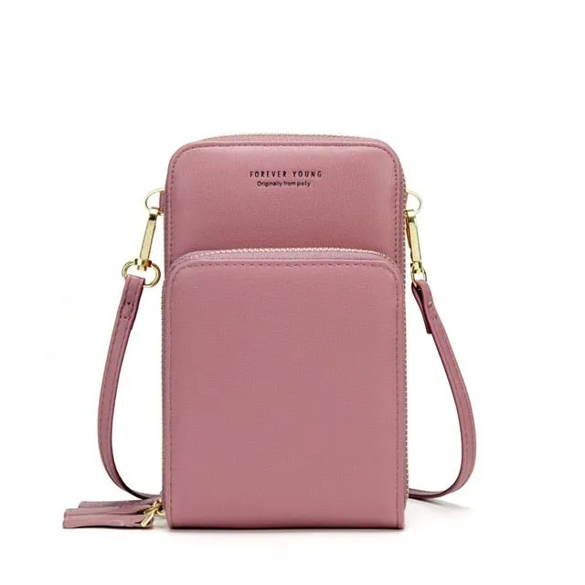 Colorful Cellphone Use Card Holder Shoulder Bag for Women