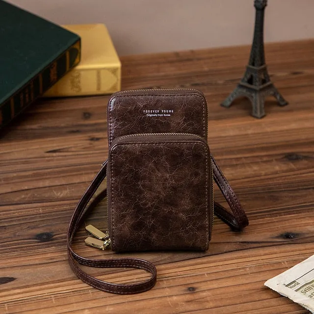 Colorful Cellphone Use Card Holder Shoulder Bag for Women