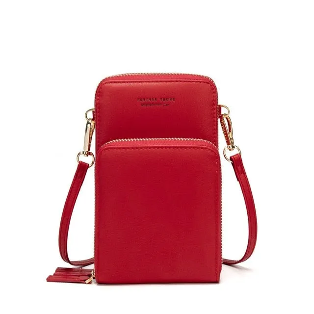 Colorful Cellphone Use Card Holder Shoulder Bag for Women