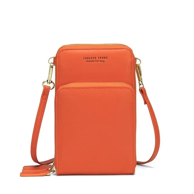 Colorful Cellphone Use Card Holder Shoulder Bag for Women