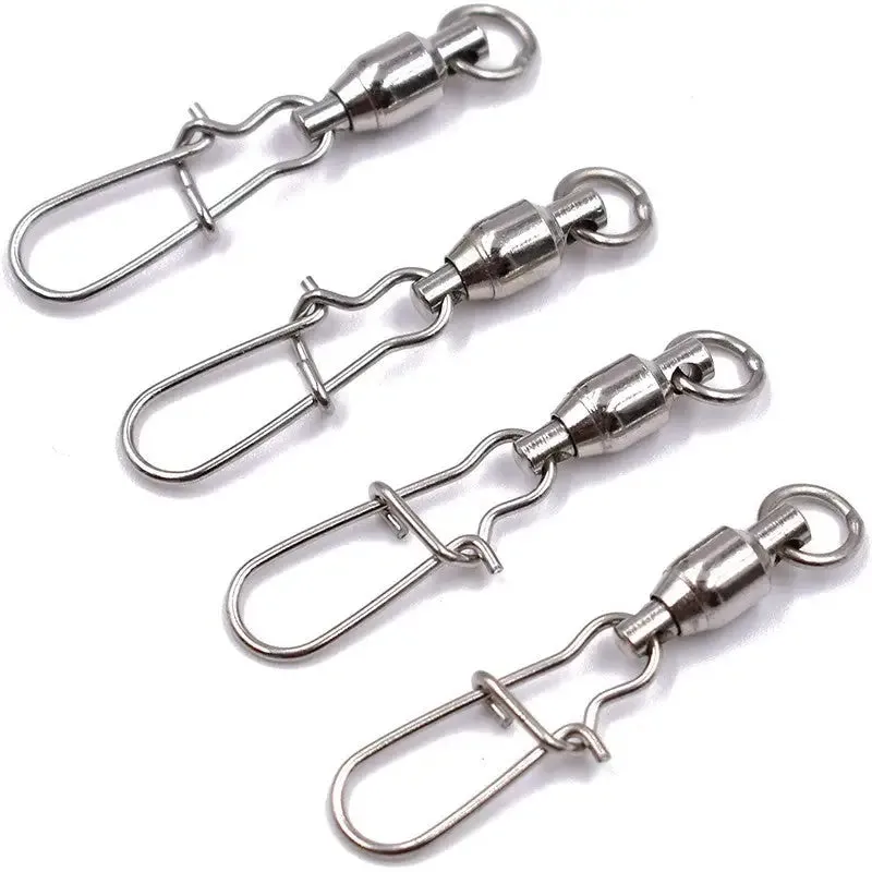 Dennett Interlock Nickle Snap Swivel Hooks - Size 1