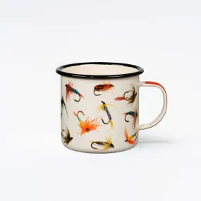 Enamel Fly Fishing Mug