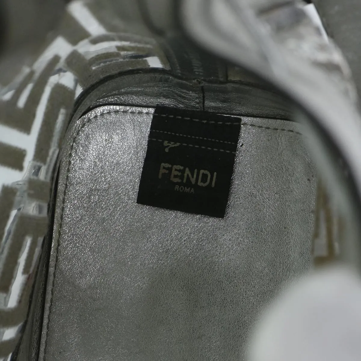 Fendi Zucca  Leather Shoulder Bag ()