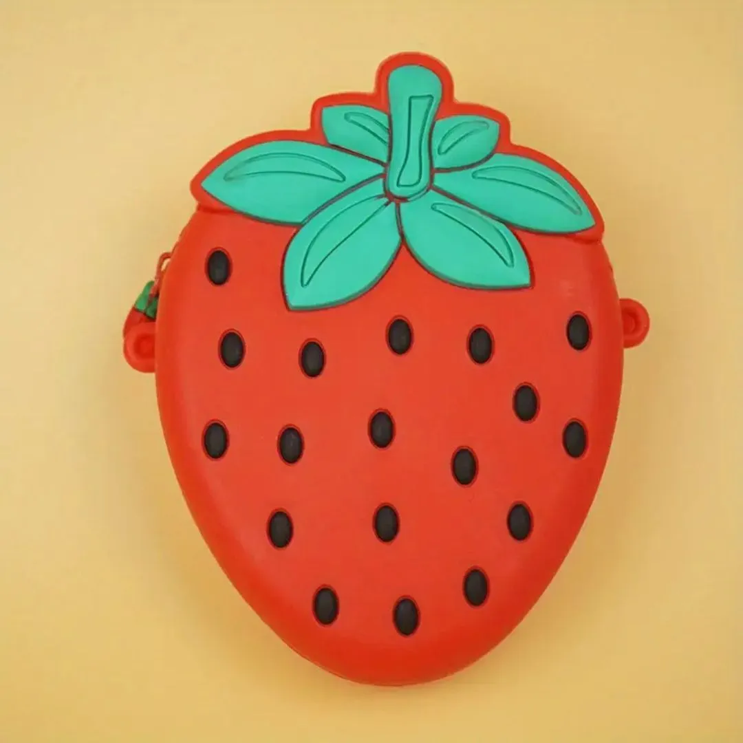Fruit Design Silicone Sling Bag for Kids