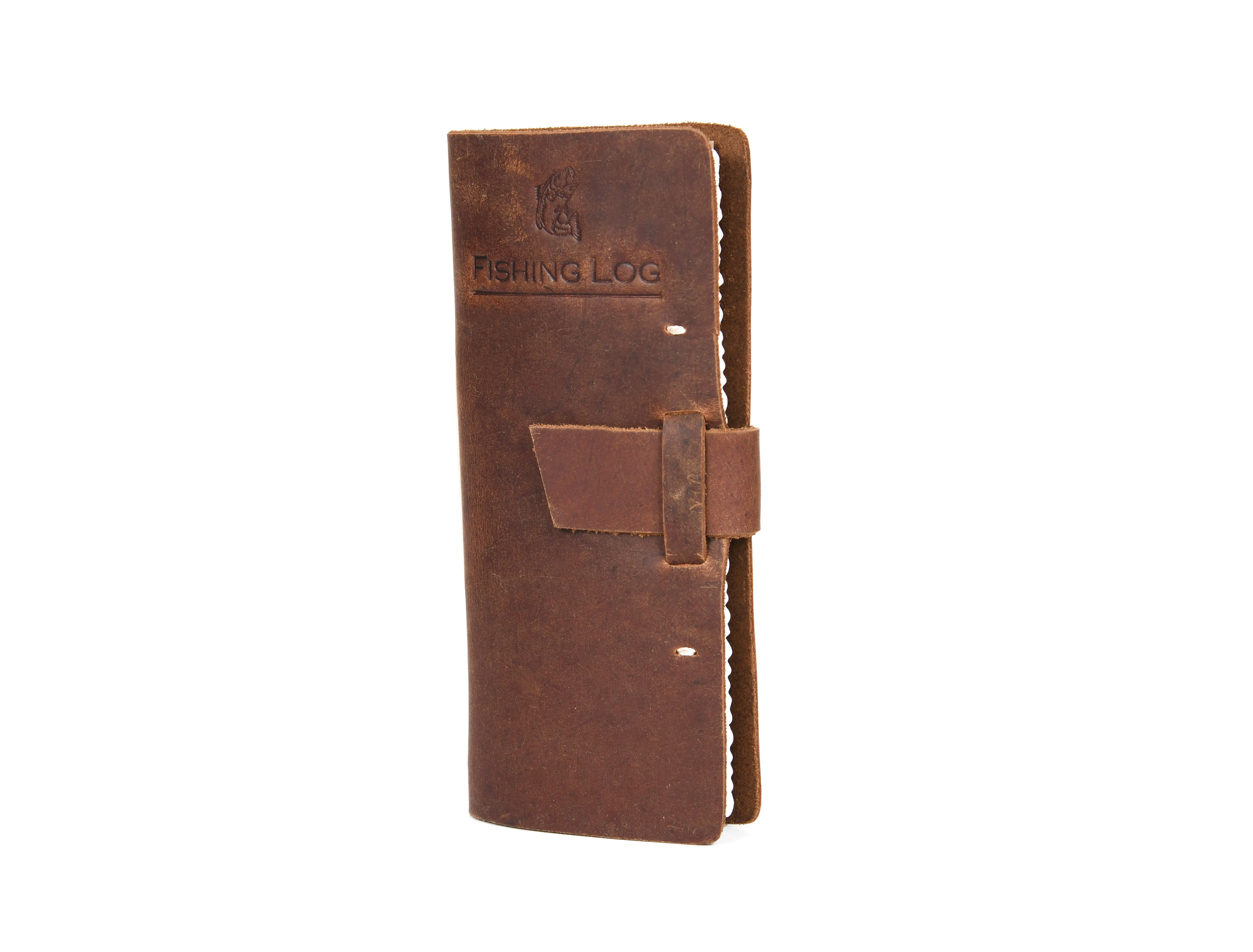 Genuine Leather Fishing Logbook