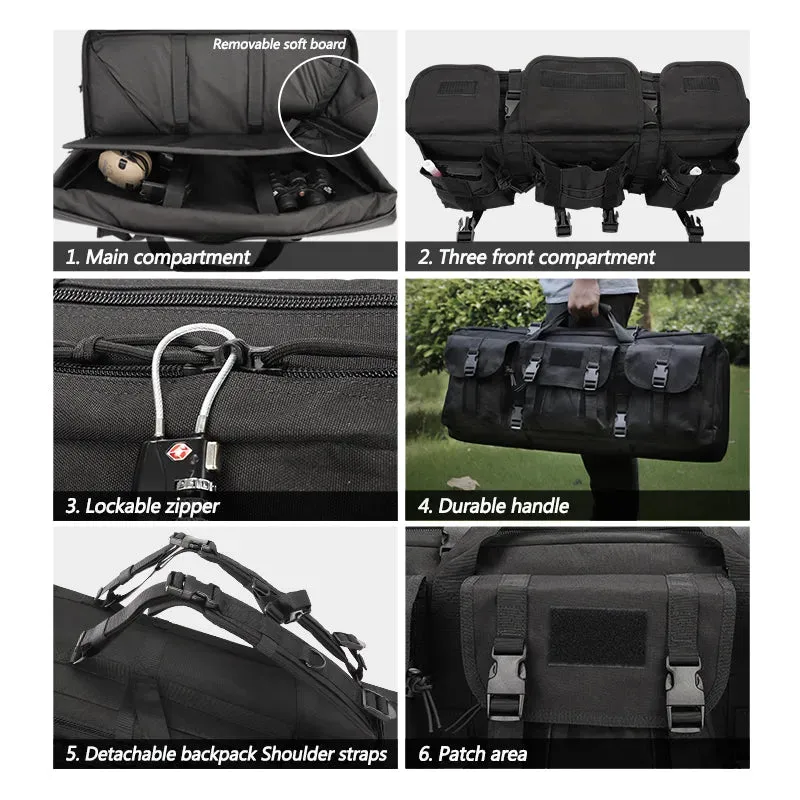 GN-9094-28 Tactical Gear Bags Outdoor Fishing Bag 28 inch Army Fan Multifunctional Gun Bag