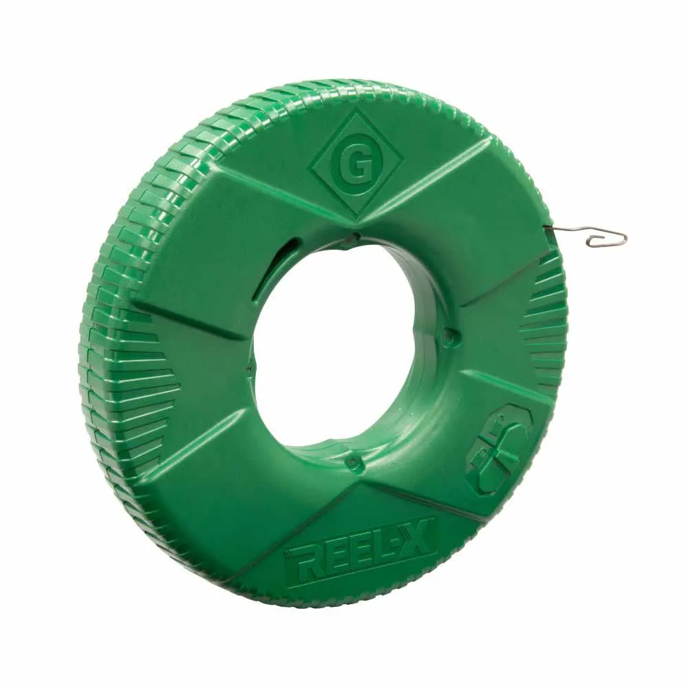 Greenlee FTXS-65BP Greenlee 65' REEL-X 1/8" Steel Fish Tape (Bulk Pack)