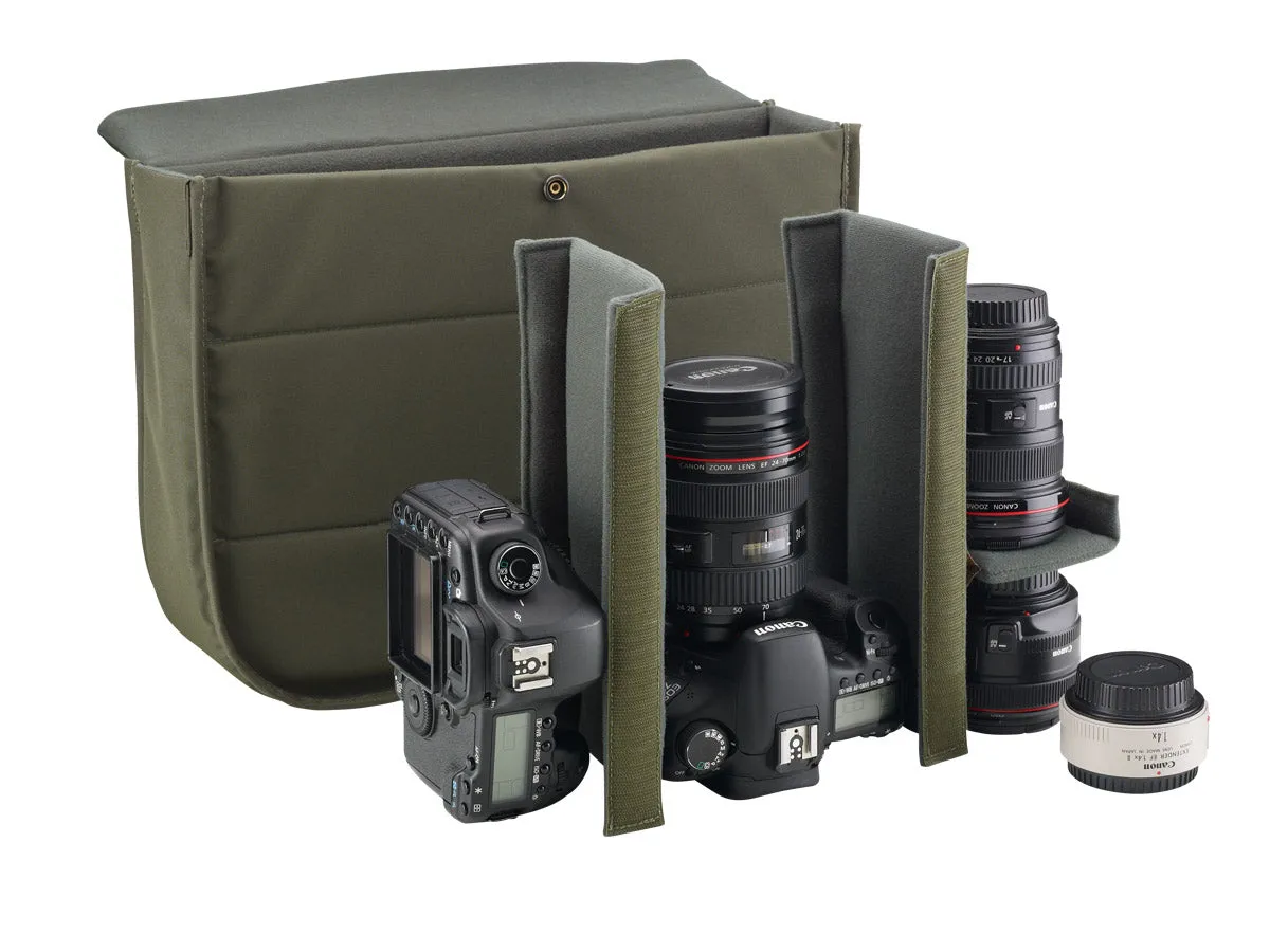 Hadley Large Camera Bag - Khaki Canvas / Tan Leather