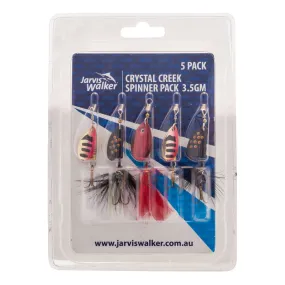 Jarvis Walker Crystal Creek Spinner 5 Pack 3.5 gram