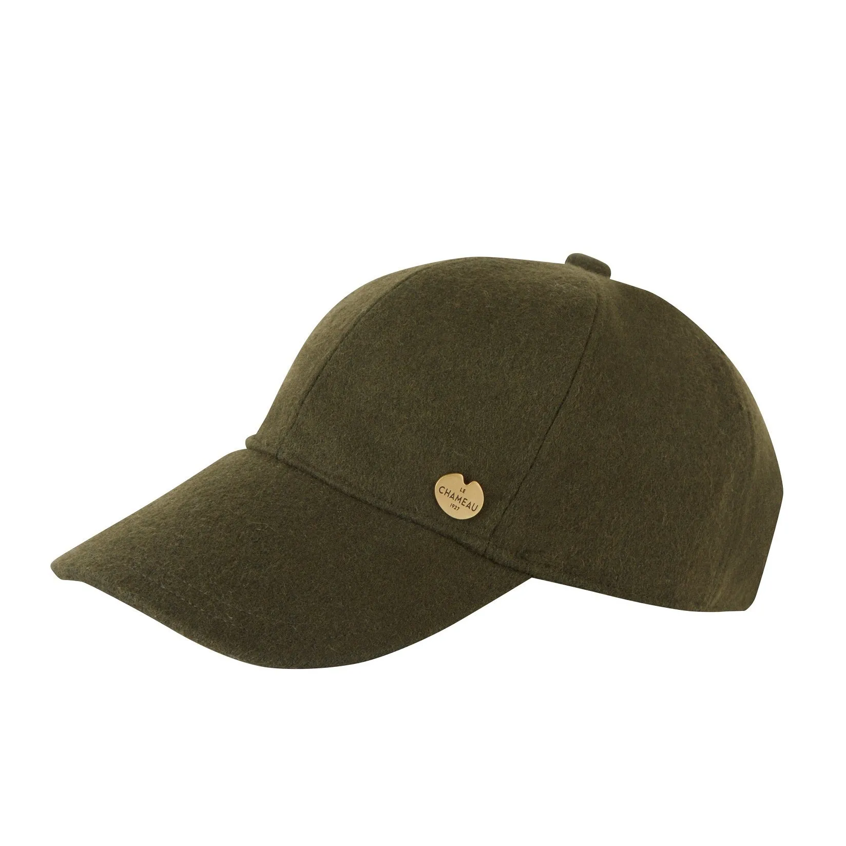 LE CHAMEAU Melton Wool Cap - Vert Chameau