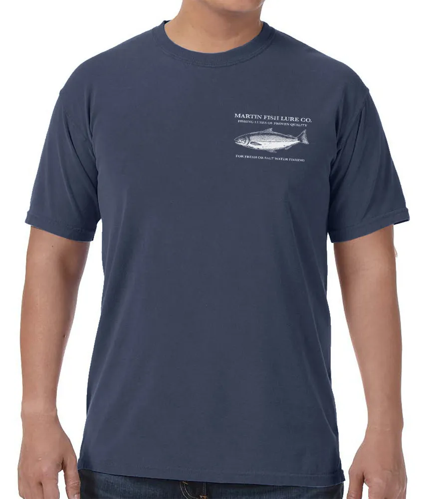 Martin Salmon Lures Vintage Label T-Shirt