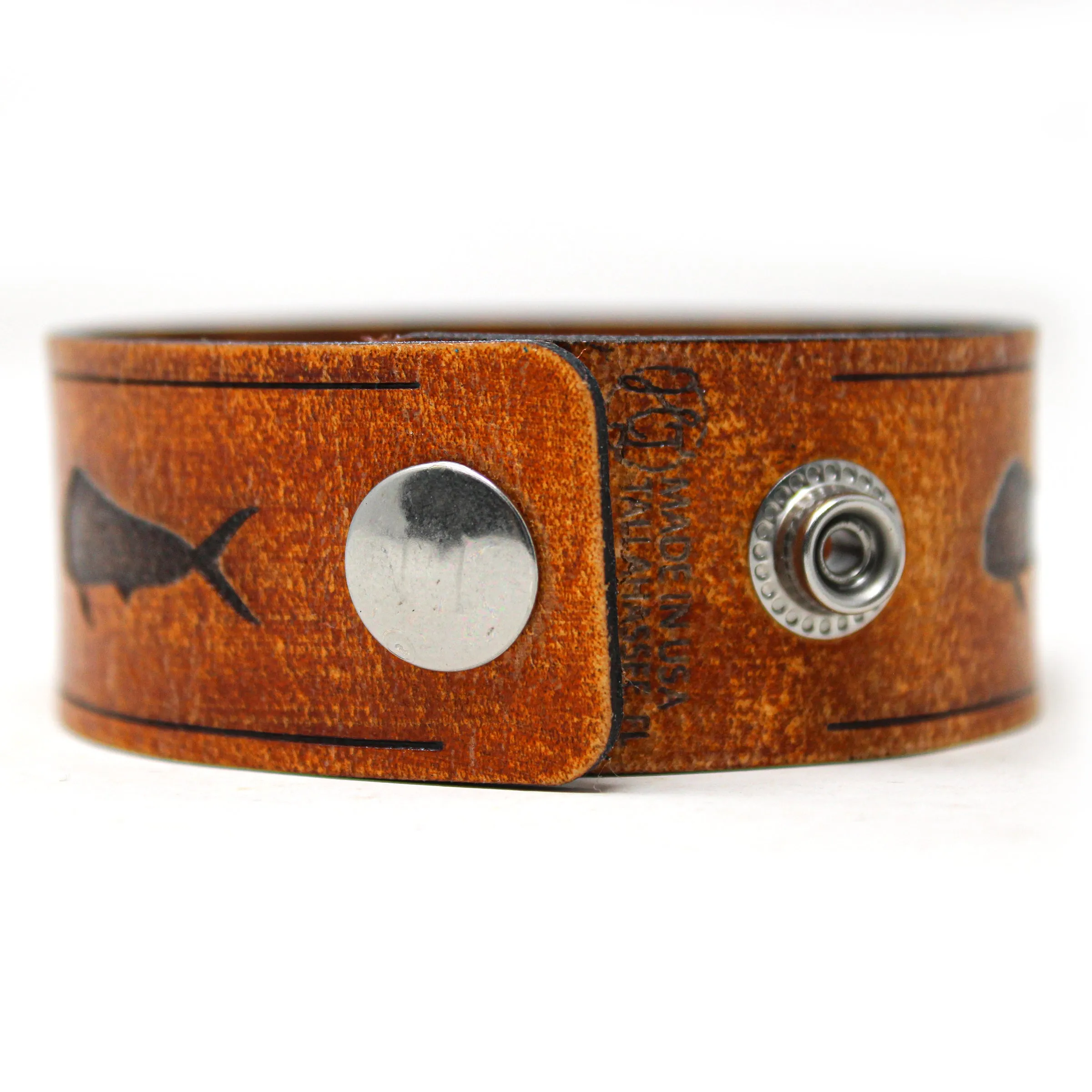 Men's Leather Wristband - The Mahi