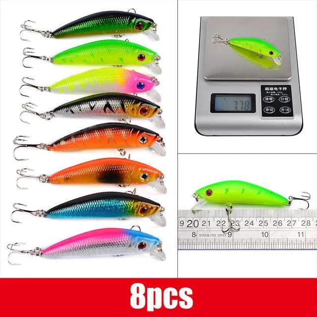 Mixed Fishing Lure Kit Set Trolling Artificial Bait Lifelike Wobbler Carp Fishing Tackle