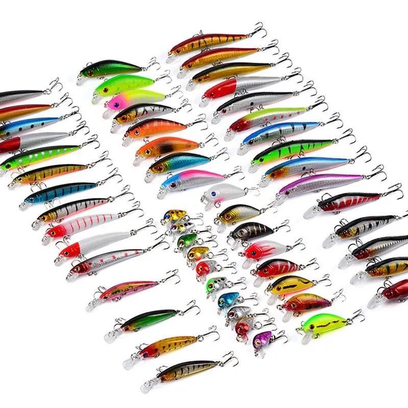 Mixed Fishing Lure Kit Set Trolling Artificial Bait Lifelike Wobbler Carp Fishing Tackle