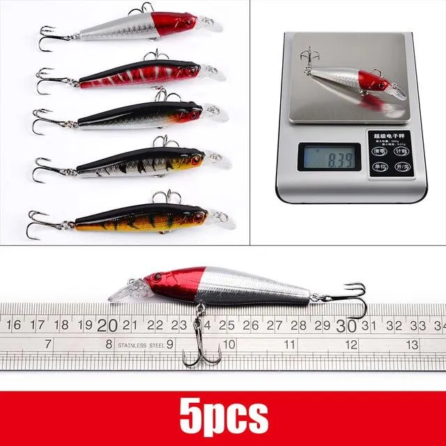 Mixed Fishing Lure Kit Set Trolling Artificial Bait Lifelike Wobbler Carp Fishing Tackle
