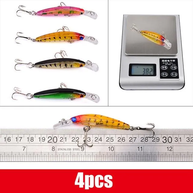 Mixed Fishing Lure Kit Set Trolling Artificial Bait Lifelike Wobbler Carp Fishing Tackle