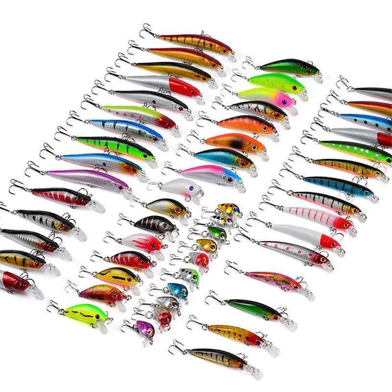 Mixed Fishing Lure Kit Set Trolling Artificial Bait Lifelike Wobbler Carp Fishing Tackle