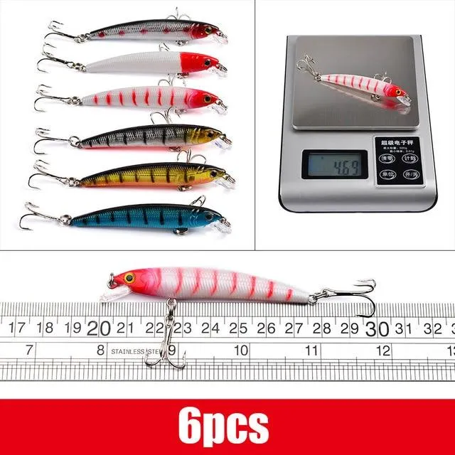 Mixed Fishing Lure Kit Set Trolling Artificial Bait Lifelike Wobbler Carp Fishing Tackle