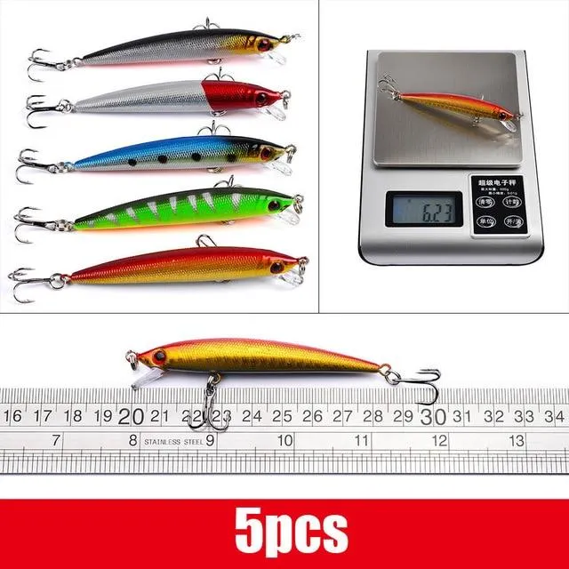 Mixed Fishing Lure Kit Set Trolling Artificial Bait Lifelike Wobbler Carp Fishing Tackle