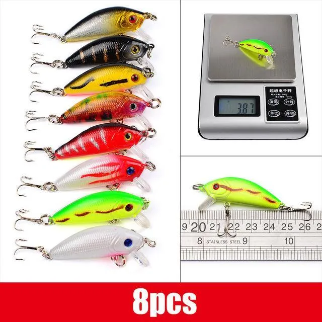 Mixed Fishing Lure Kit Set Trolling Artificial Bait Lifelike Wobbler Carp Fishing Tackle
