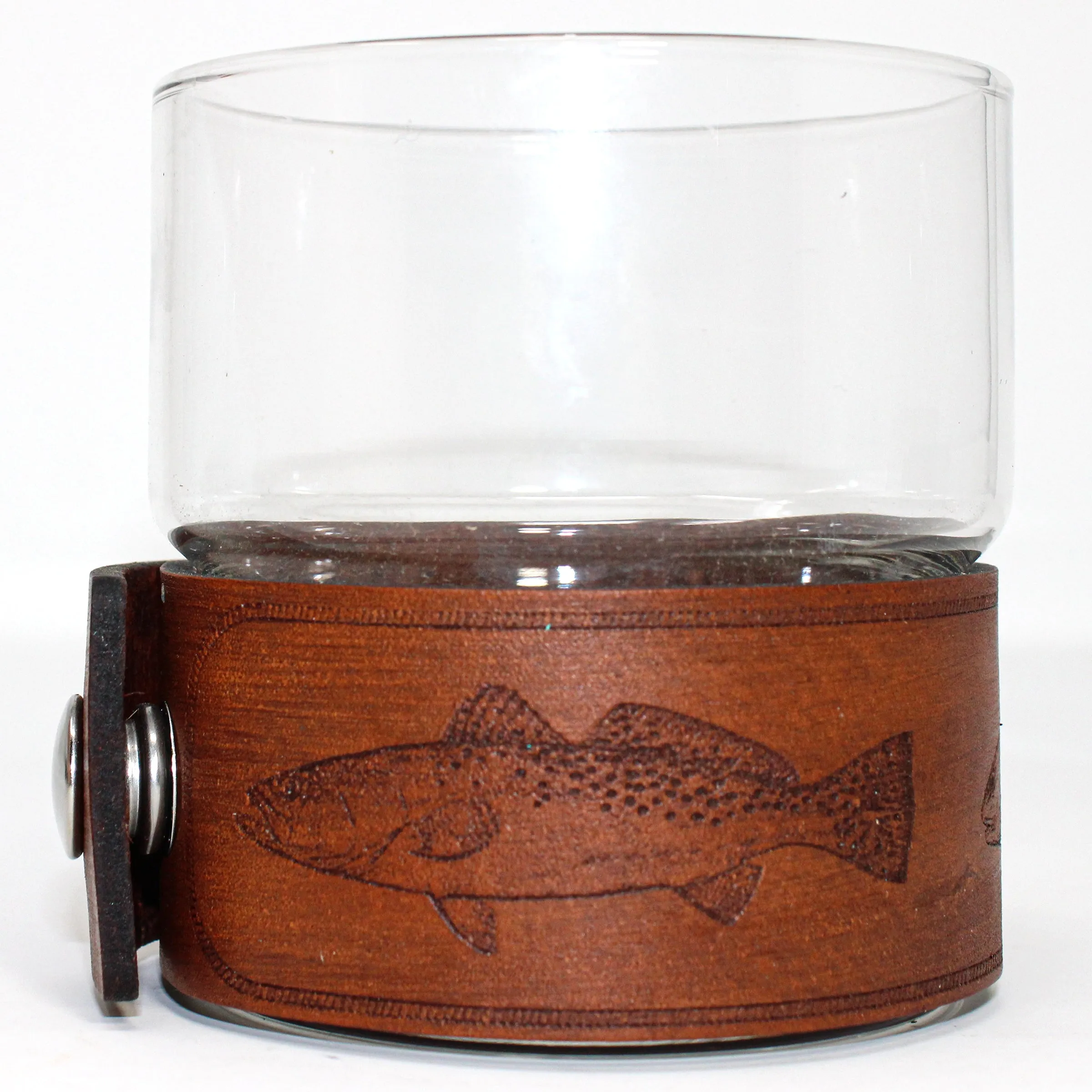 Newton Rocks Glass Leather Wrap - Rope-A-Dope Fish Set