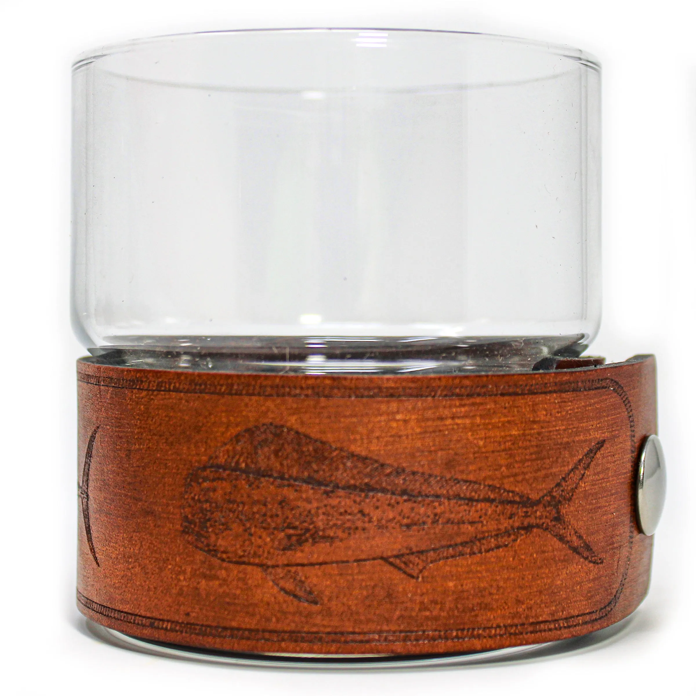 Newton Rocks Glass Leather Wrap - Rope-A-Dope Fish Set